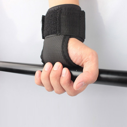 Soporte Strap Gym Para Levantamiento De Pesas Color Negro