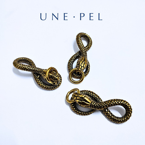 1 Llaveros Colgante De Serpiente De Laton Unepel