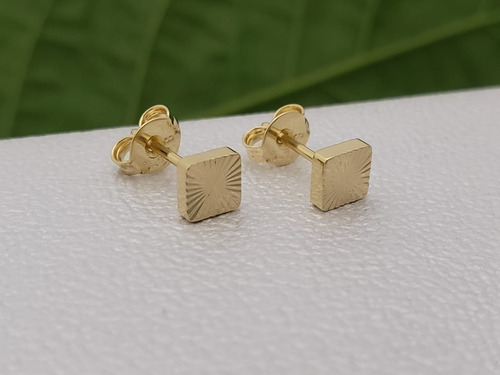 Topos Aretes De Hombre Mujer Unisex Oro 18k Laminado + Caja