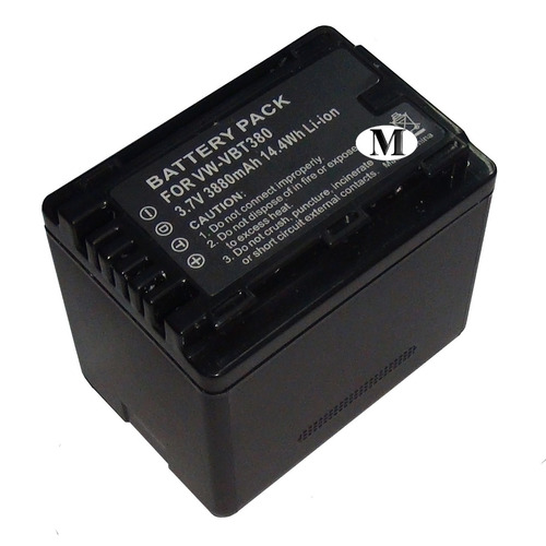 Bateria P/ Panasonic Vw-vbt380 Vby100 Hc-v110 V130 V160 V201