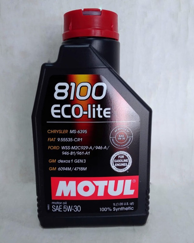 Aceite Motul Sintetico 8100 5w-30 Eco-lite