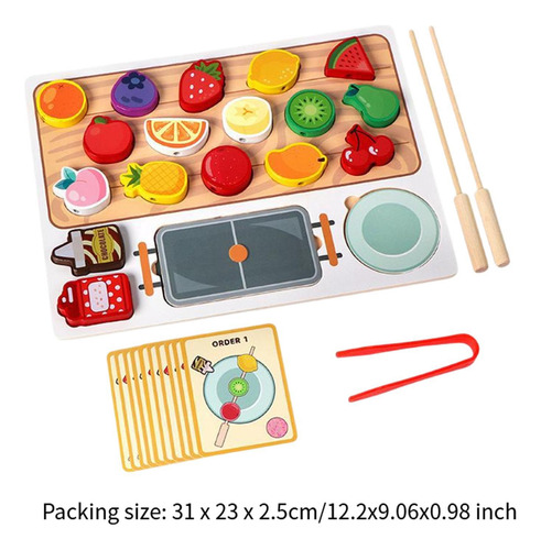 Juego De Juguetes De Cocina De Madera Con Forma De