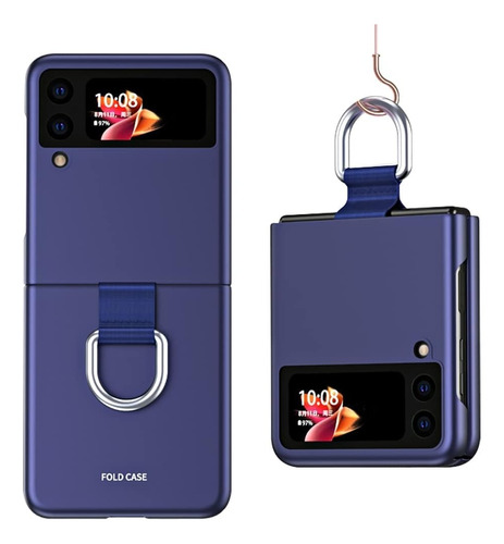 Funda Protectora Para Samsung Galaxy Z Flip 3 Con Anillo