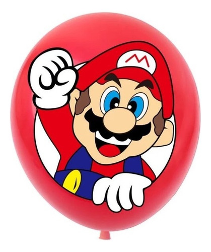 Bexigas Super Mario Balões De Festa Luigi Toad Peach