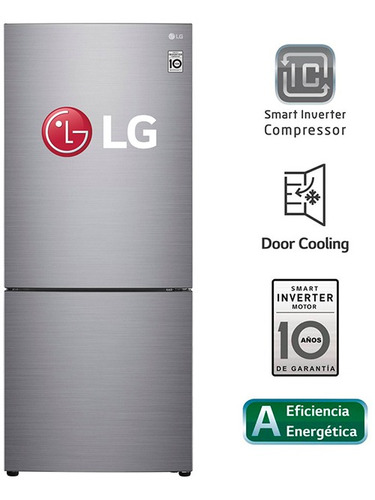 Refrigeradora LG Bottom Freezer Gb41bpp 408lt  Door Cooling