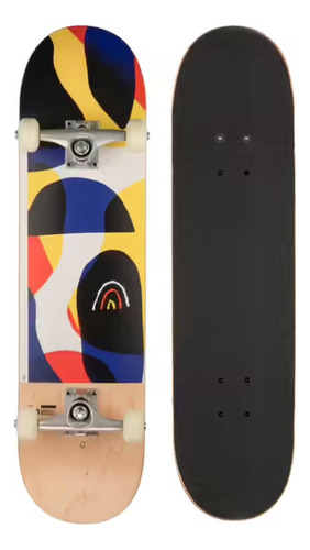 Patineta Skateboard Oxelo Cp100 De Arce Con Accesorios