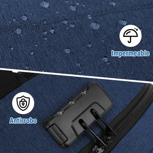 Mochila Antirrobo De 15.6 Pulgadas De Carga Usb Para Portáti