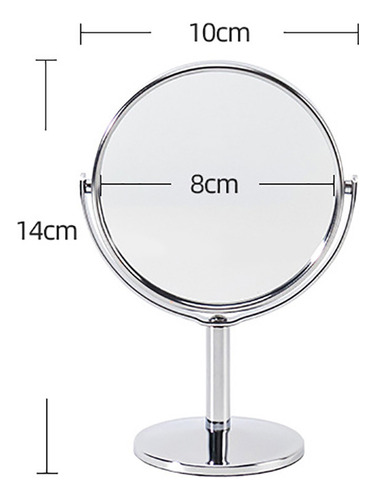 Espejo De Aumento Giratorio De 360 Grados Con Soporte