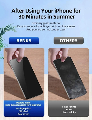Mica D Vidrio Corning Glass Benks Para iPhone 12 Pro Max 6.7