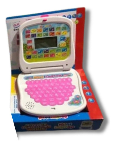 Mini Laptop Bilingue Interactiva Educativa Juguete Infantil Color Fucsia