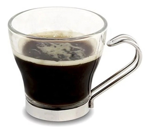 Imagen 1 de 3 de Taza De Vidrio De Cafe Espresso 113ml Set De 6 Unidades