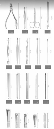 Kit Cuidado Pies Acero Inoxidable 100% Manos Uñas Encarnadas