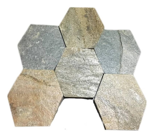Adoquin Hexagonal En Piedra Para Revestir Pisos Paredes 