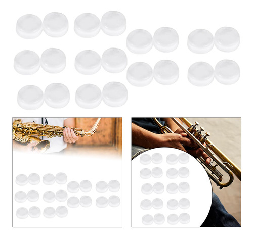 20 Piezas Almohadillas De Válvula De Trombón Llave De Agua