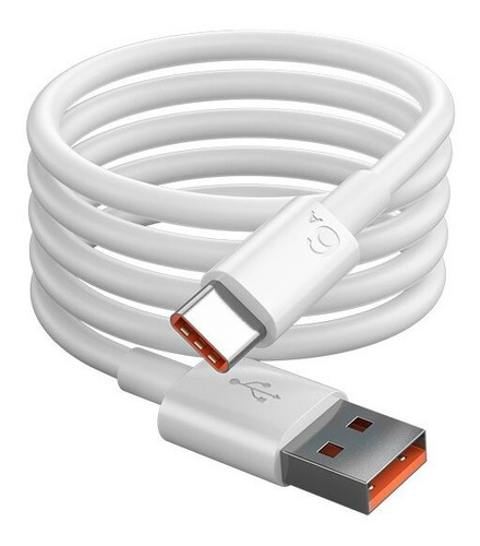 Cable Original Xiaomi Tipo C 6amp Super Carga Naranja 1m