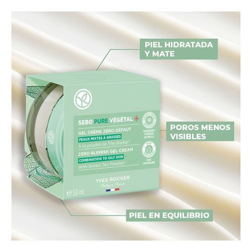 Sebo Pure Végétal Crema Matificante + Sos Imperfecciones Mixta A Grasa Día/noche