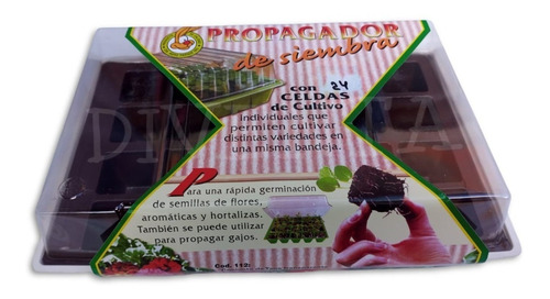 Imagen 2 de 4 de Bandeja Germinadora De Cultivo 24 Celdas Propagador + Regalo