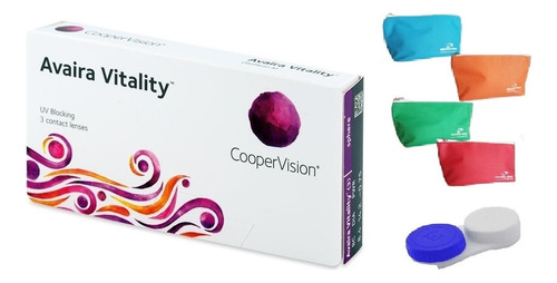 Lente De Contato Avaira Vitality Grau Coopervision + Estojo