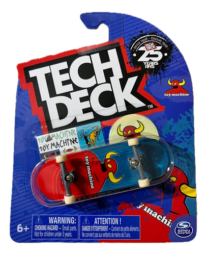 Tech Deck Patineta Skateboard - Toy Machine Logo