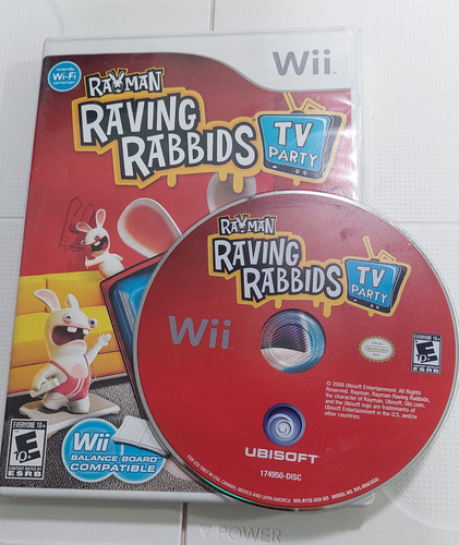 Rayman Riving Rabbids Nintendo Wii Original Y De Uso (Usado)