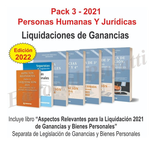 Liquida Ganancias Pack 3: Personas Humanas Y Jurídicas 2021
