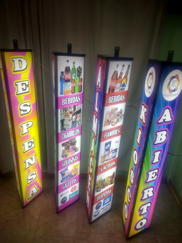 Cartel Triángular Luminoso!!!! El Más Alto 1.25m