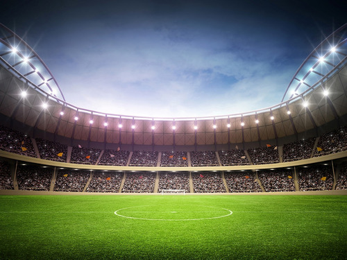 Fundo Fotográfico Tecido Estádio Futebol 3,0x1,7m