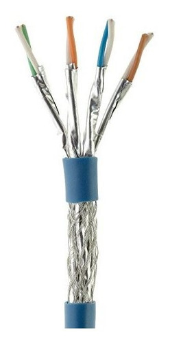 Cable Ethernet Cat6 Blindado Sstp Sftp Azul