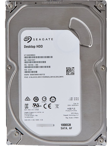 Disco Duro Interno 1.0 Tb Seagate Desktop Hdd (Usado)