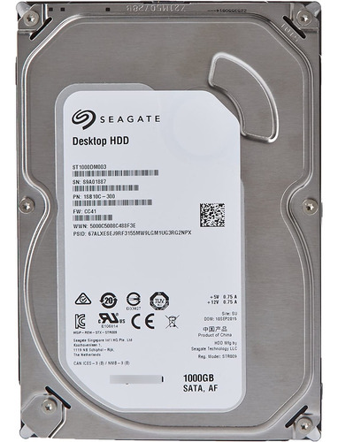 Disco Duro Interno 1.0 Tb Seagate Desktop Hdd