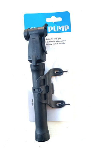 Inflador P/ Bicicletas/pelotas Doble Efecto Schrader/presta Negro