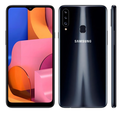 Samsung Galaxy A20s Dual SIM 32 GB preto 3 GB RAM - Excelente (Recondicionado)