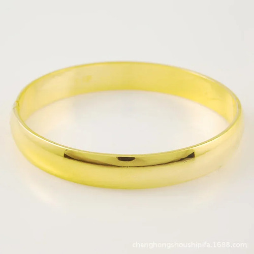Pulsera Chapada En Oro De 24 Quilates Con Simulación De Joya