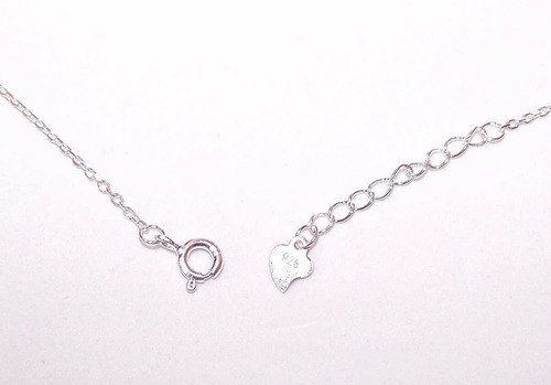 Imagen 2 de 5 de Conjunto Dije Nota Musical Plata 925 C/ Cubic Cadena B