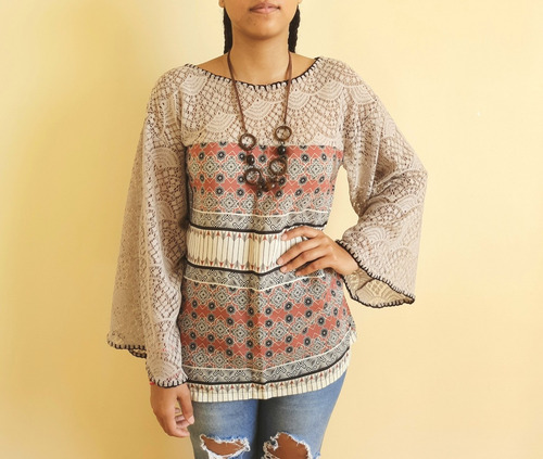Imagem 1 de 4 de Blusa Bata Feminina Tecido Ludmila
