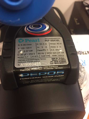 Combo Bomba Pearl 1/2 Hp & Press-control Europower Dps-1 .