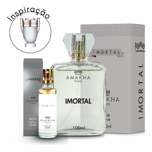 Kit Perfume Imortal 100ml E 15ml Amakha Paris