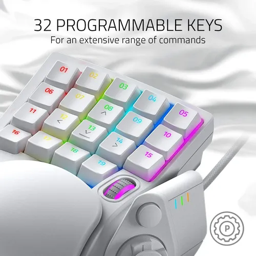 Teclado Gamer Razer Tartarus Pro Interruptores Ópticos Branco