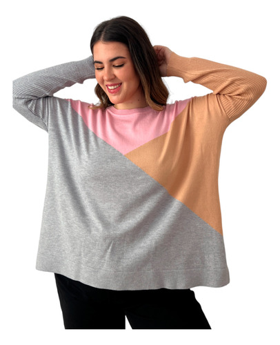 Sweater Tipo Remeron Mujer Talle Grande - Heloiza