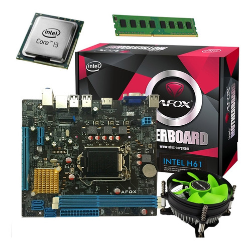 Kit Upgrade Gamer Intel I3 Lga 1155 / Afox H61 / 8gb Ddr3