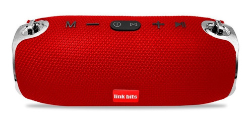 Bocina Bluetooth Recargable Auxiliar Usb Celular Rojo Mb065