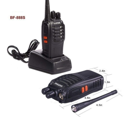 Imagen 6 de 10 de Set De 6 Radios Baofeng Bf-888s Walkie Talkie Env Express
