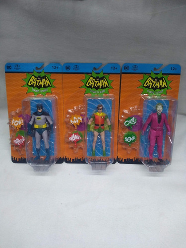 Figura Batman Joker Robin Batimovil Tv 66s Pack 4 Mcfarlane (Usado)