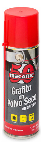 Grafito En Polvo Aerosol Lubricante Cerraduras 237ml Mecanic