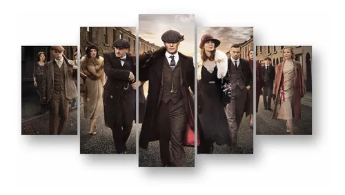 Quadro Decorativo Serie Peaky Blinders Mosaico 5pç