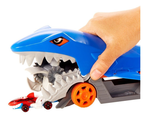 Imagem 6 de 10 de Hot Wheels City Guincho Tubarão Com Carrinho - Gvg36 Mattel