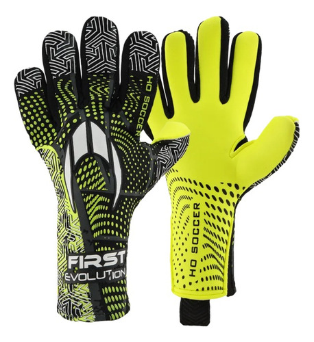 Guantes Ho Soccer First Evolution Lime Talla 11
