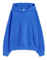 Comprar Polera Oversize Unisex Con Capucha Y Bolsillo Canguro