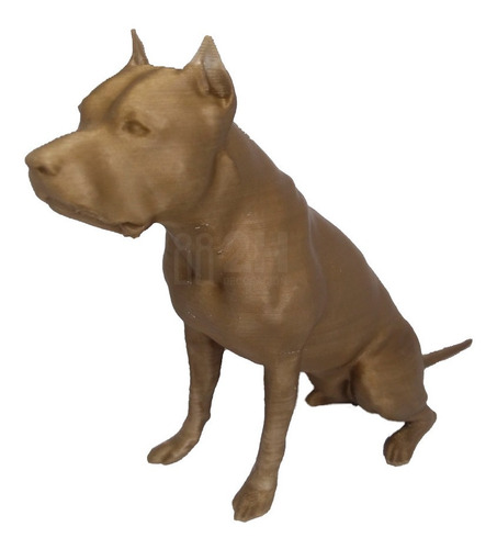 Estatua Figura Perro Pitbull Terrier Decoración Caba