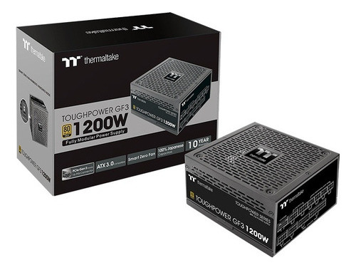 Fuente De Alimentación Thermaltake Toughpower Gf3 1200w Gold Color Negro